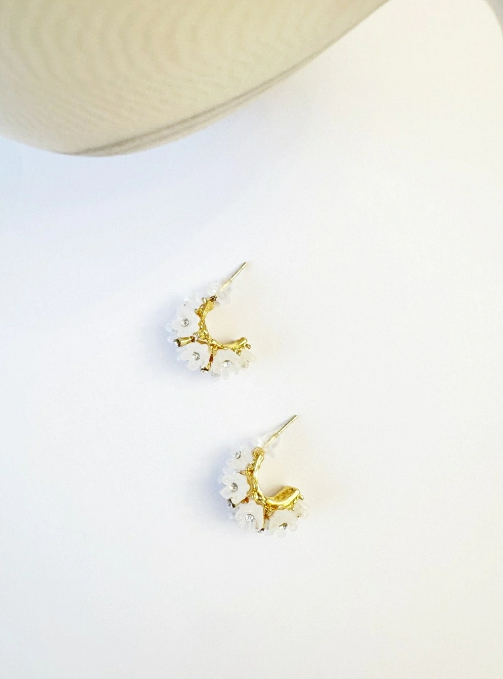 Pendientes flores con circonitas