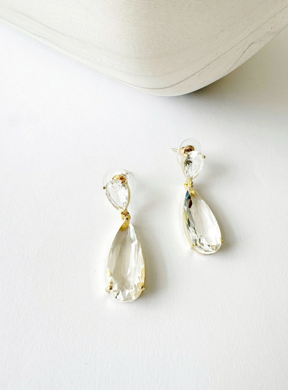 Pendientes lagrima y circonita