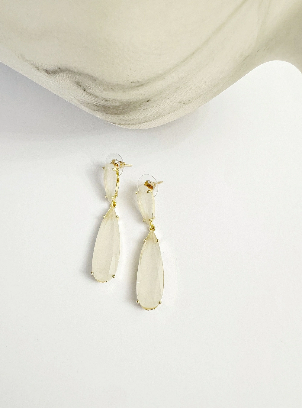 Pendientes lagrimas de circonita long