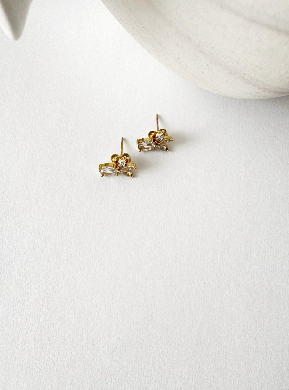 Pendientes piña de circonita