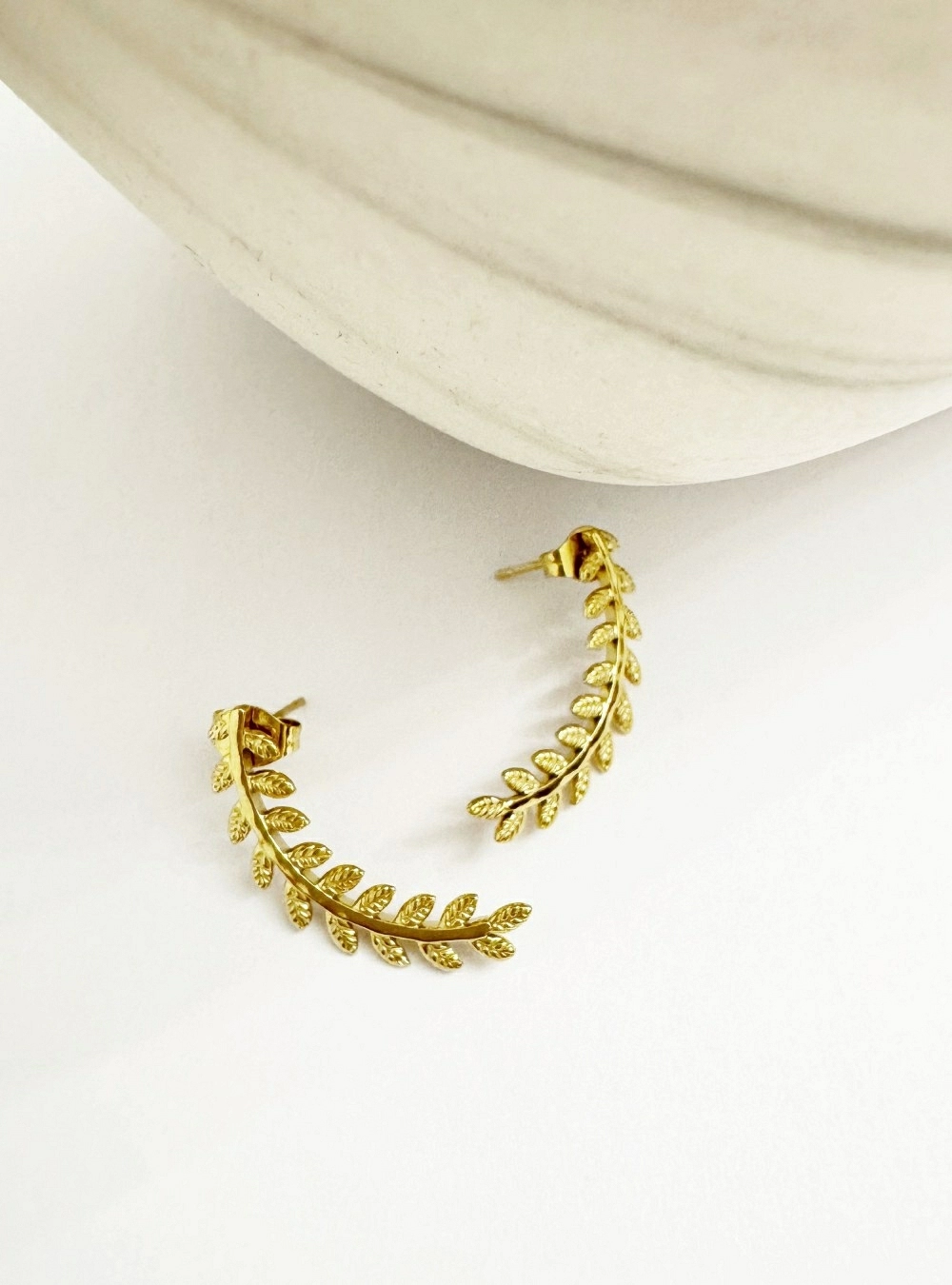 Pendientes rama de laurel