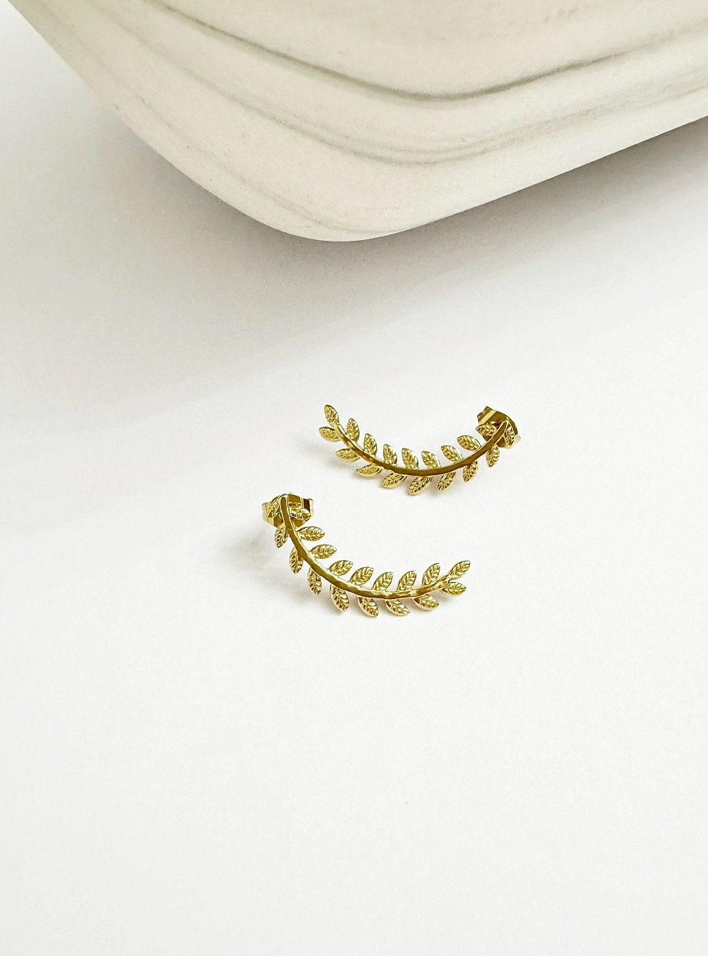 Pendientes rama de laurel
