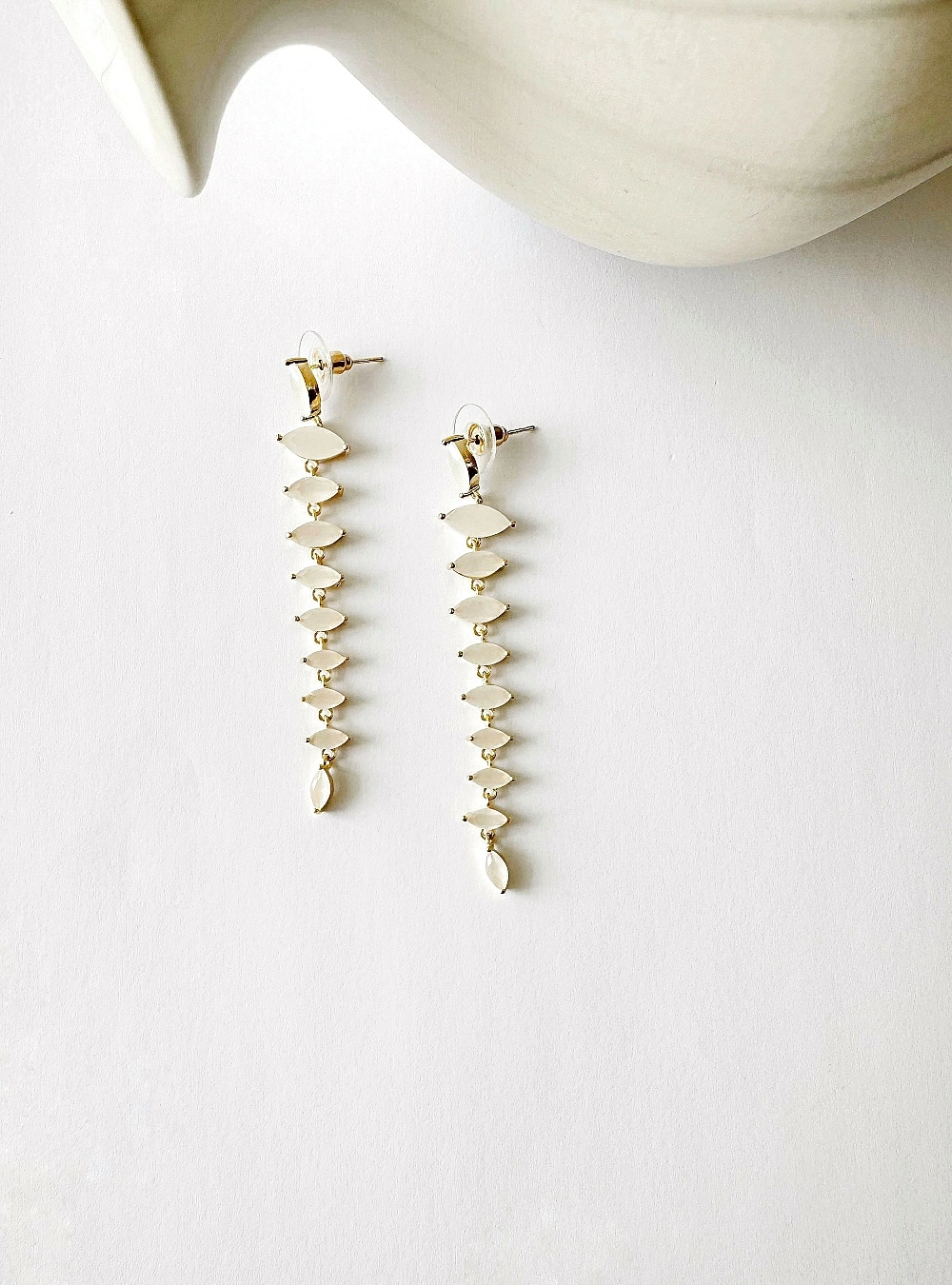 Pendientes tira circonita descendentes