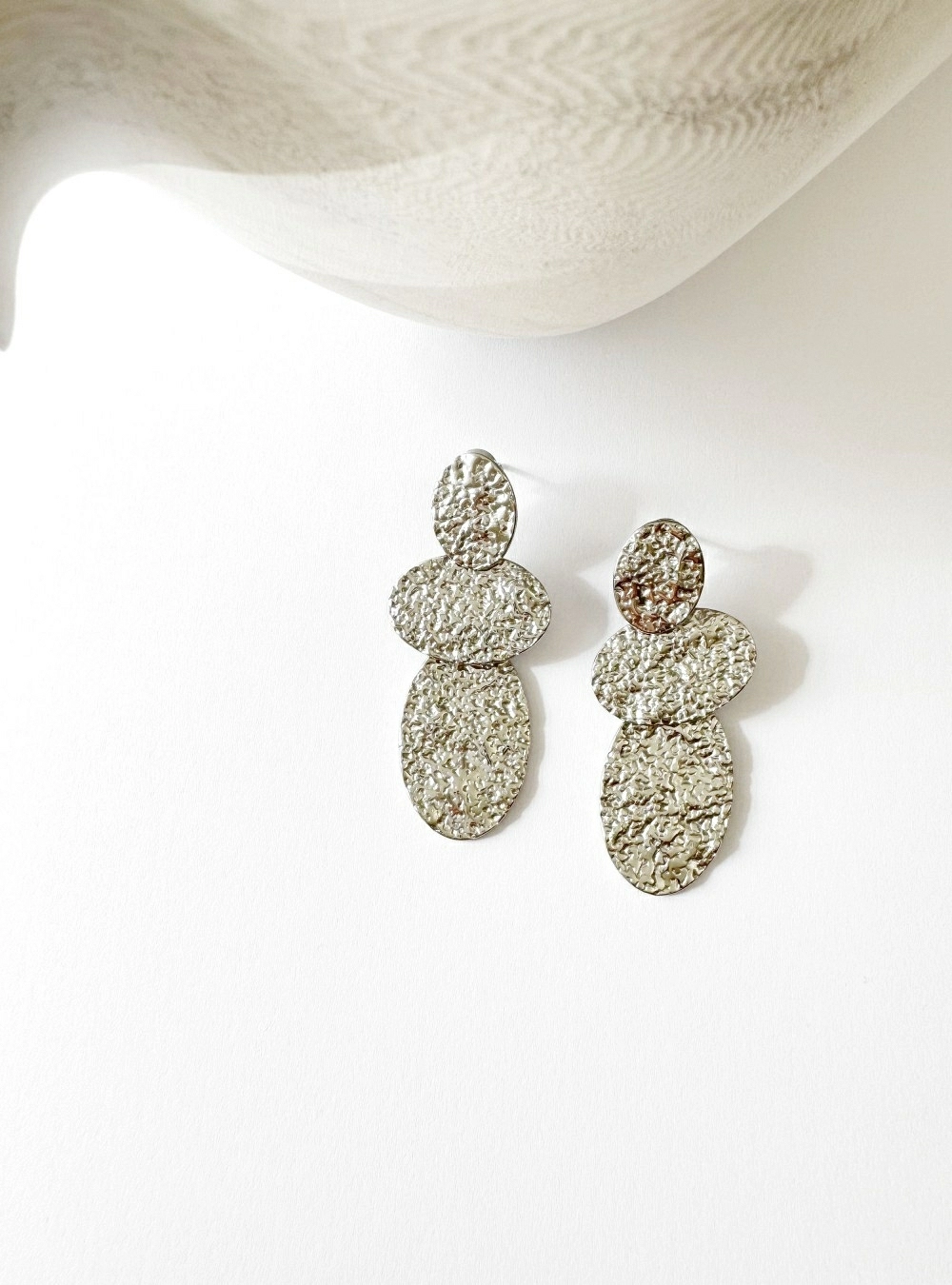 Pendientes tres chapas relieve