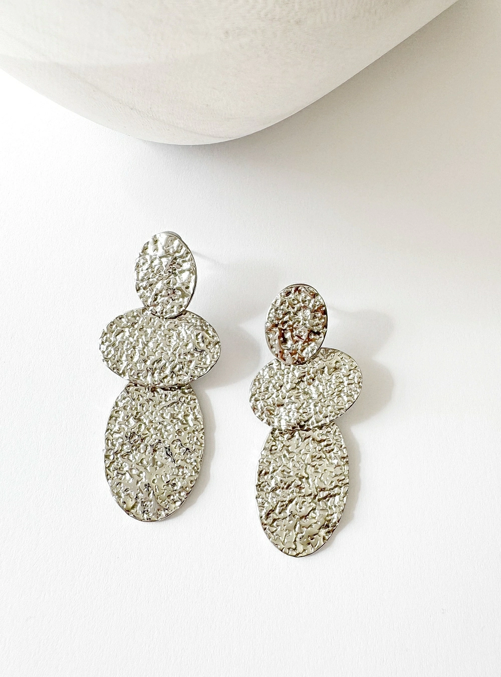 Pendientes tres chapas relieve