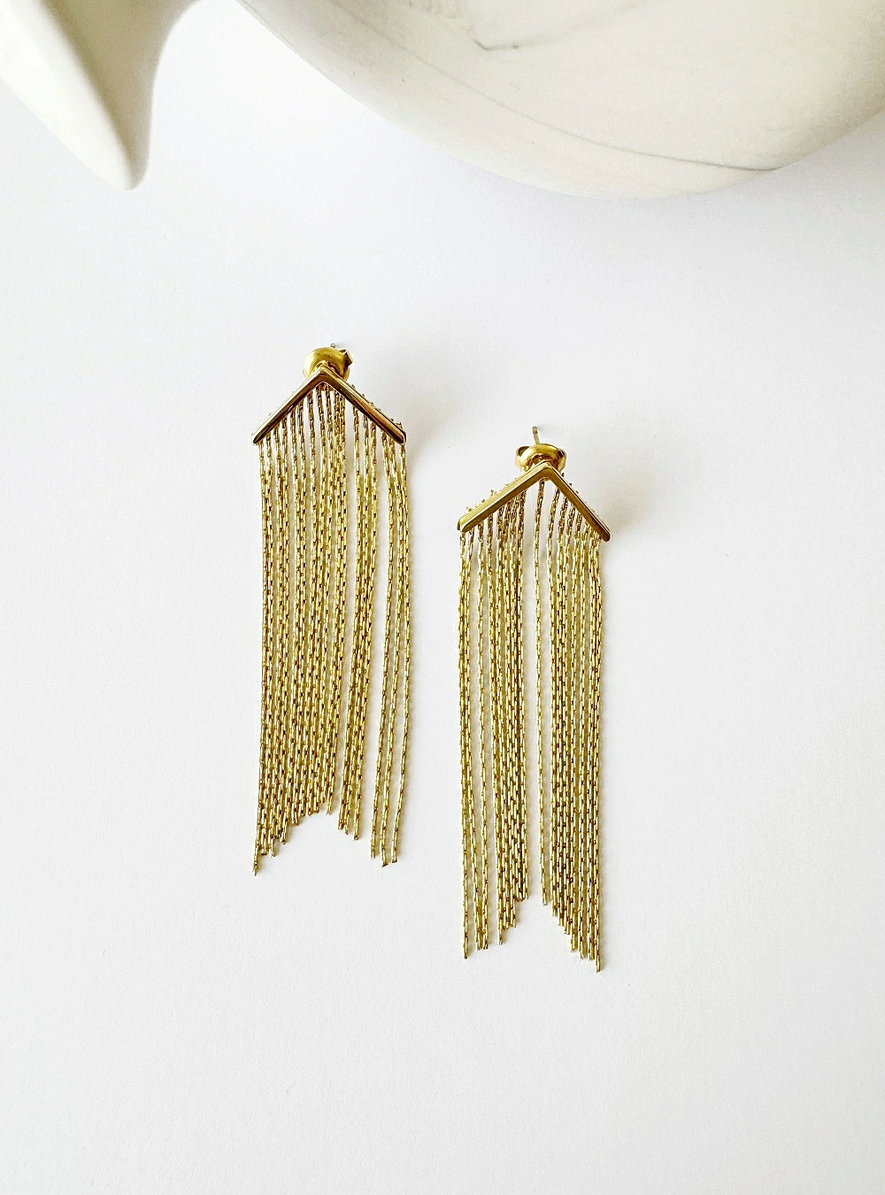 Pendientes triangulo de cadenas