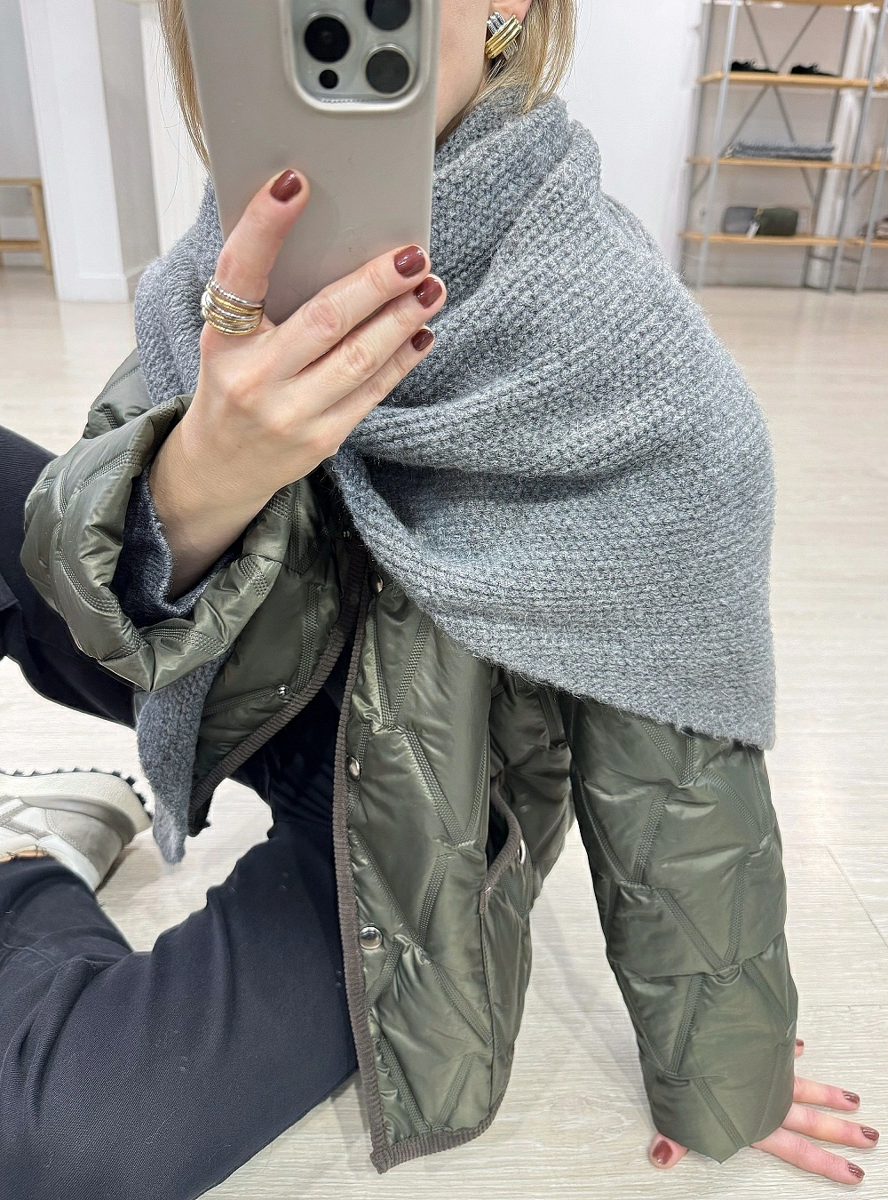 Poncho punto grueso Poncho punto grueso