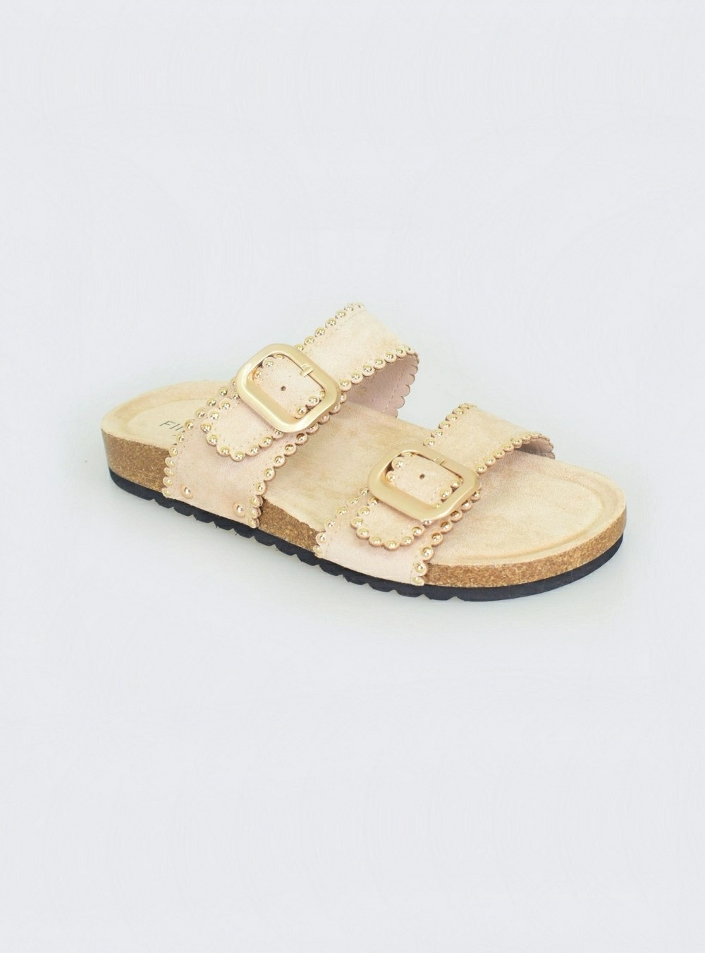 Sandalia hebillas y tachas