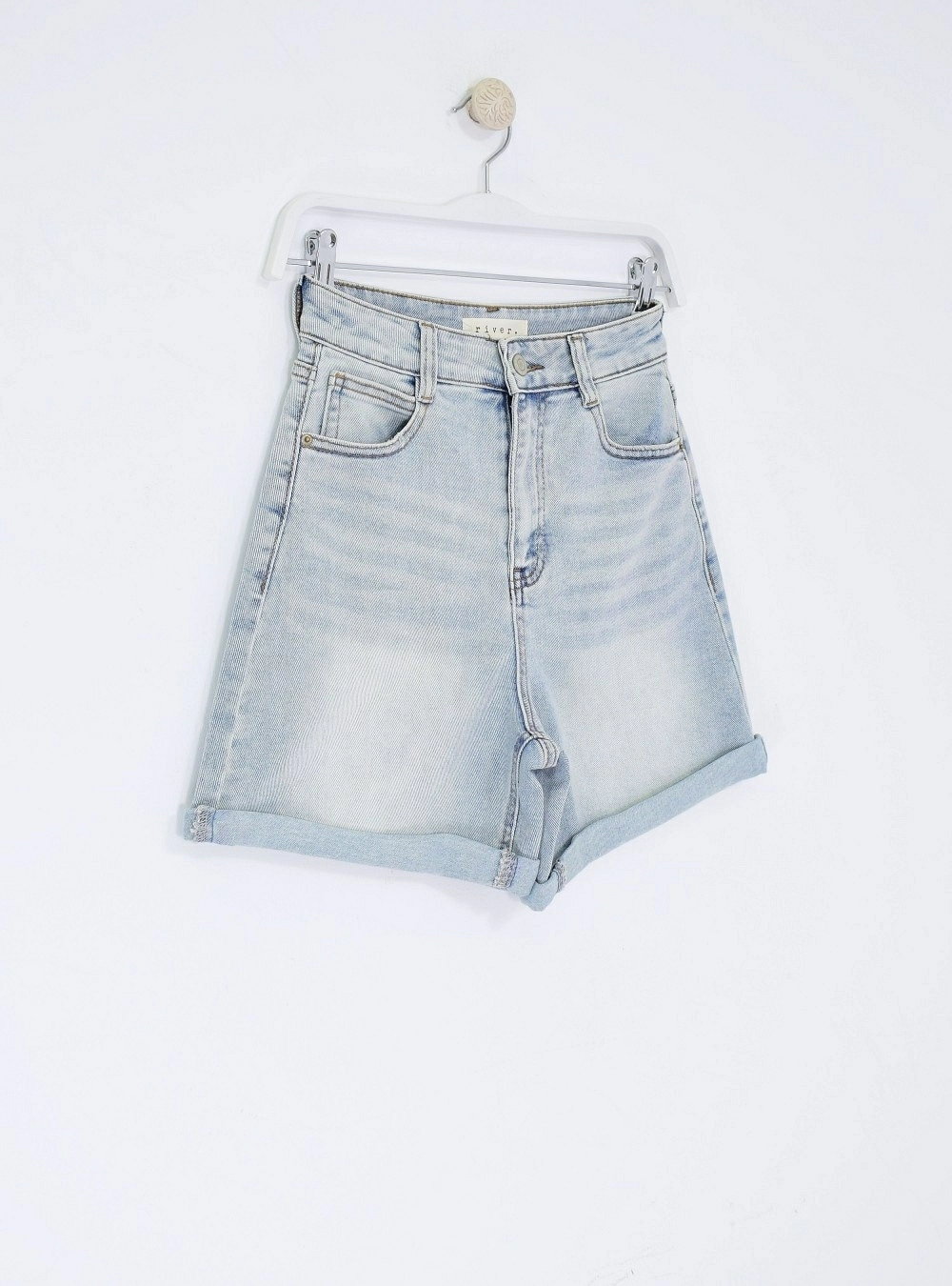 Short denim lavado acido