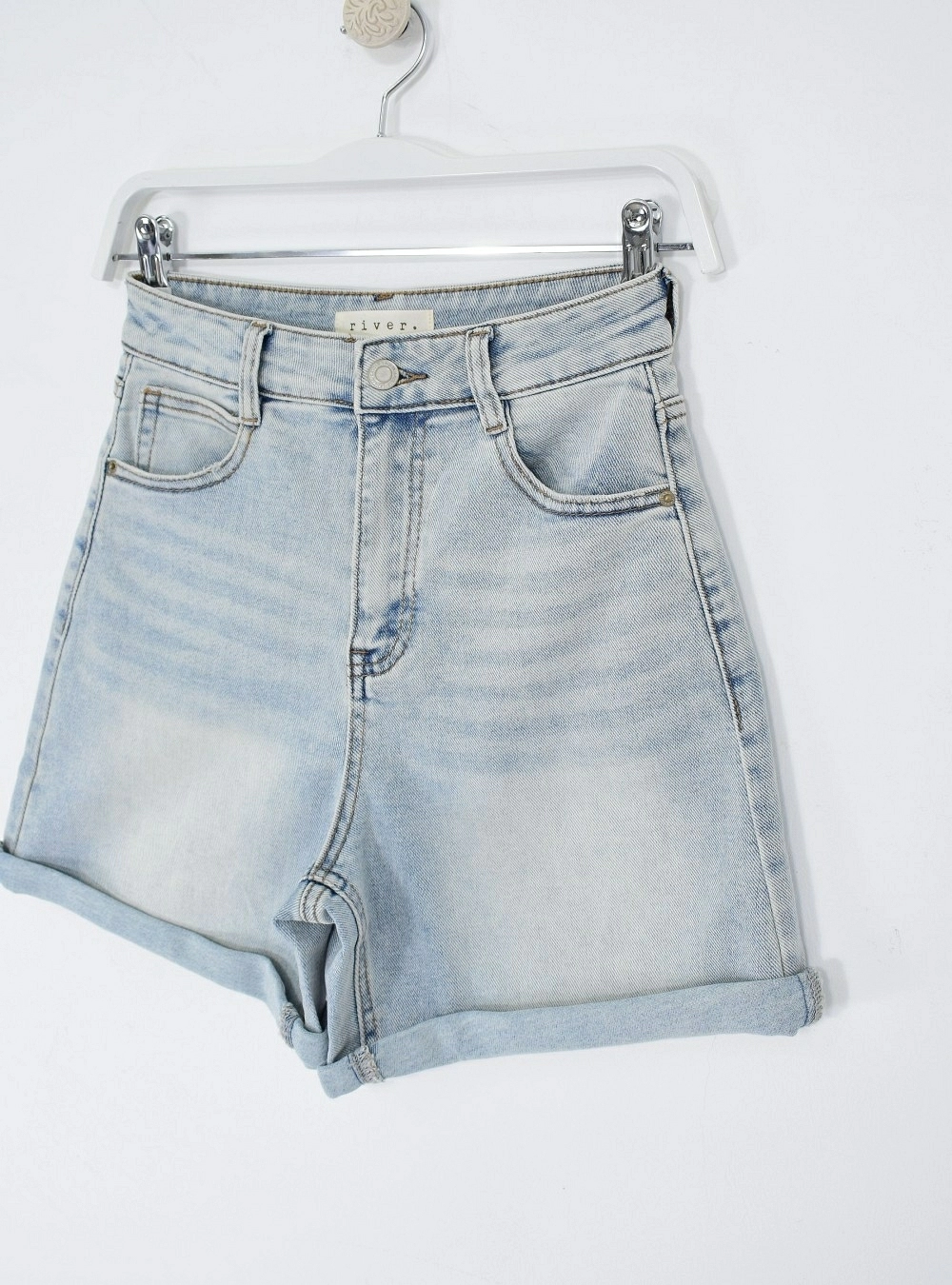 Short denim lavado acido