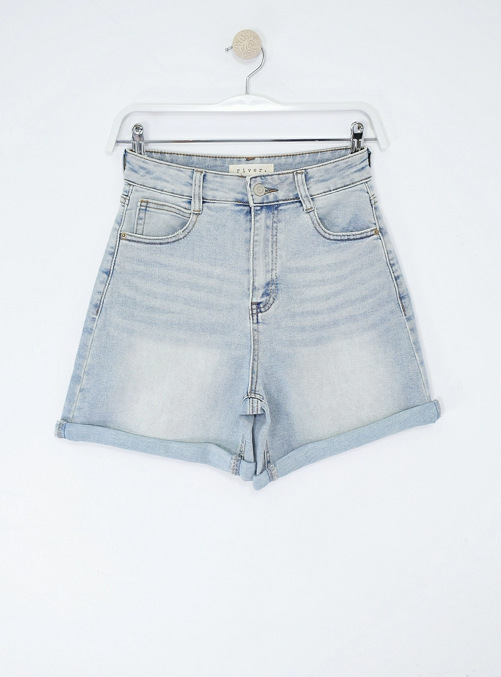 Short denim lavado acido