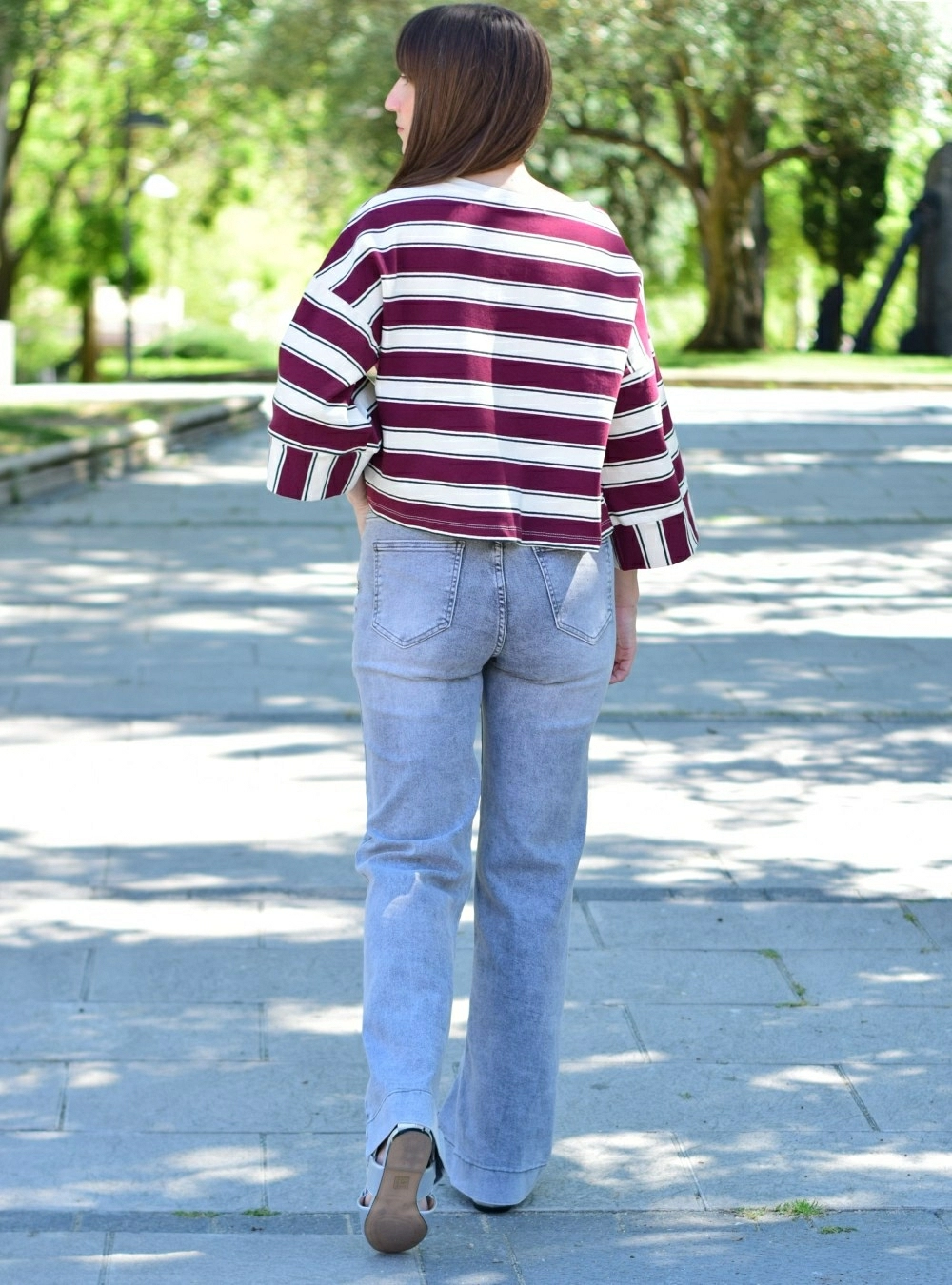 Sudadera rayas bicolor
