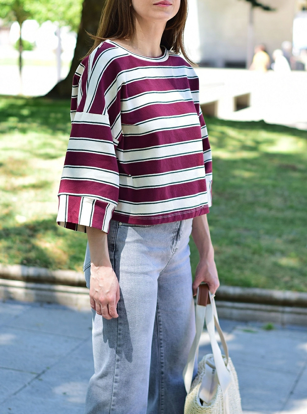 Sudadera rayas bicolor