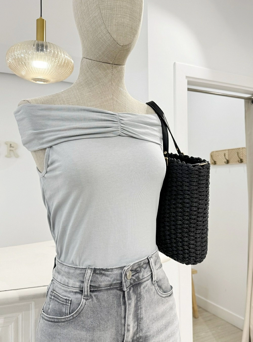 Top cuello barco