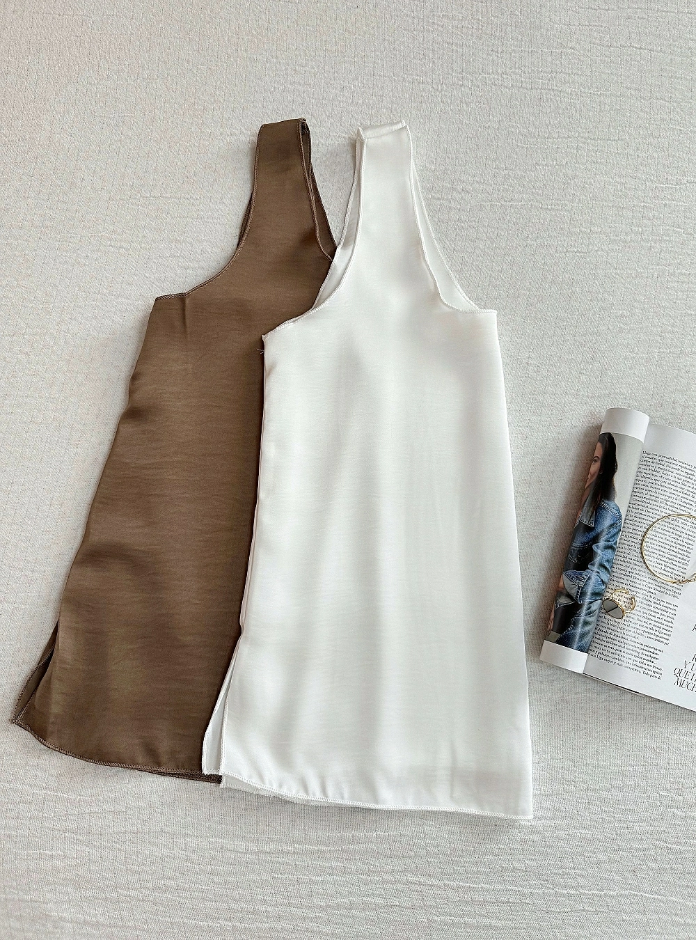 Top lencero borde remallado