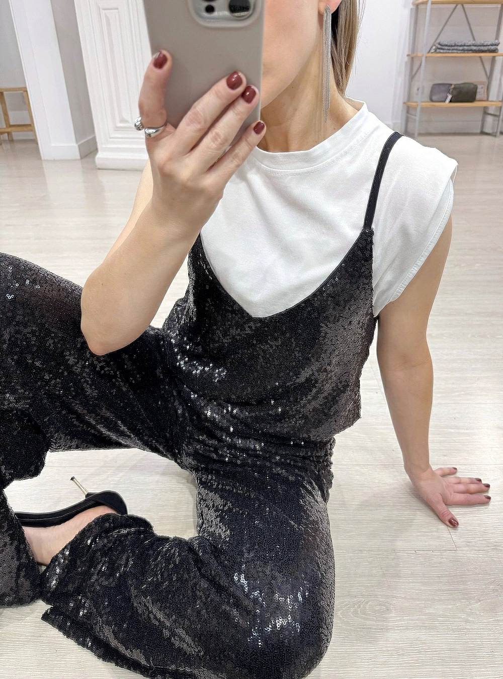 Top lentejuelas Raffaela