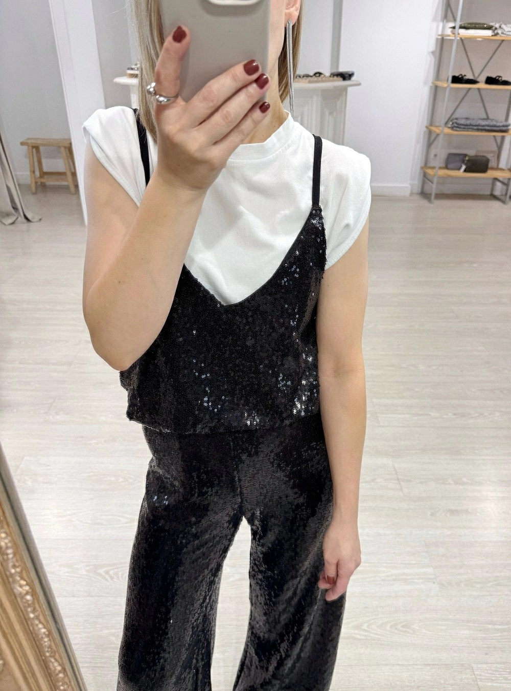 Top lentejuelas Raffaela