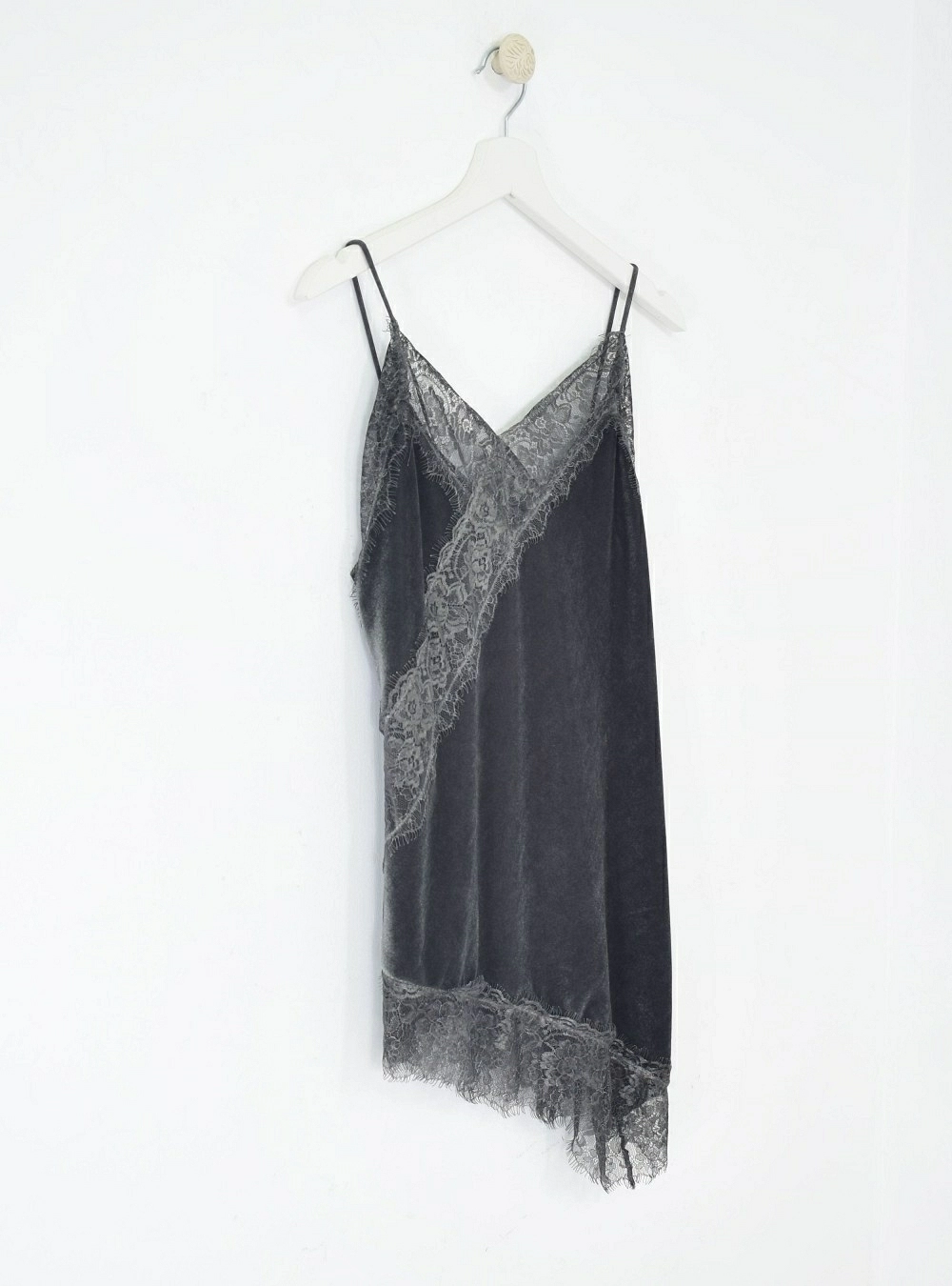 Top tr terciopelo y puntilla Top tr terciopelo y puntilla