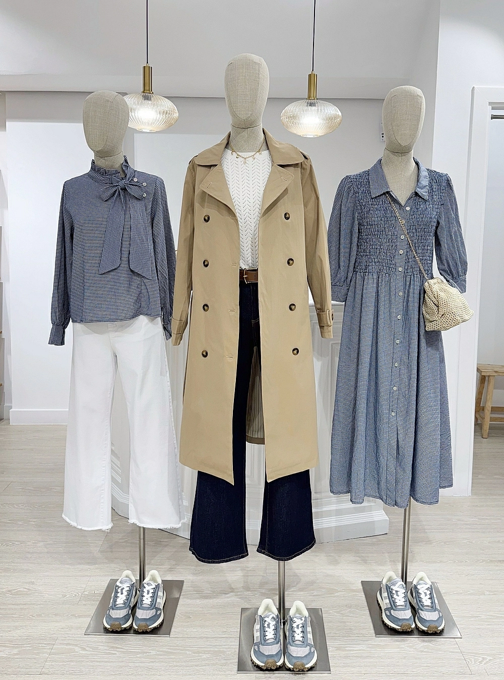 Trench largo int rayado