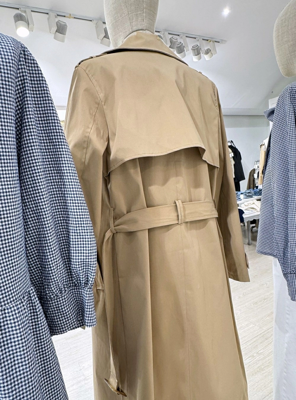 Trench largo int rayado