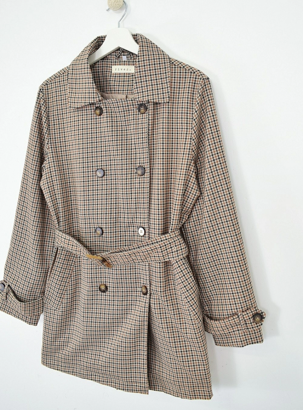 Trench medio cuadros Trench medio cuadros