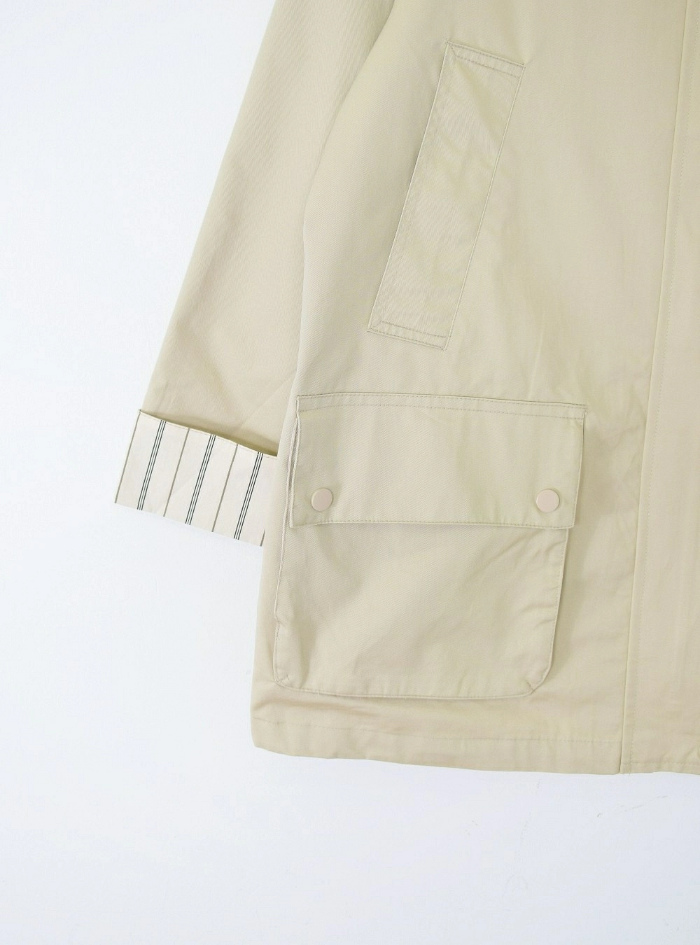 Trench puño rayado