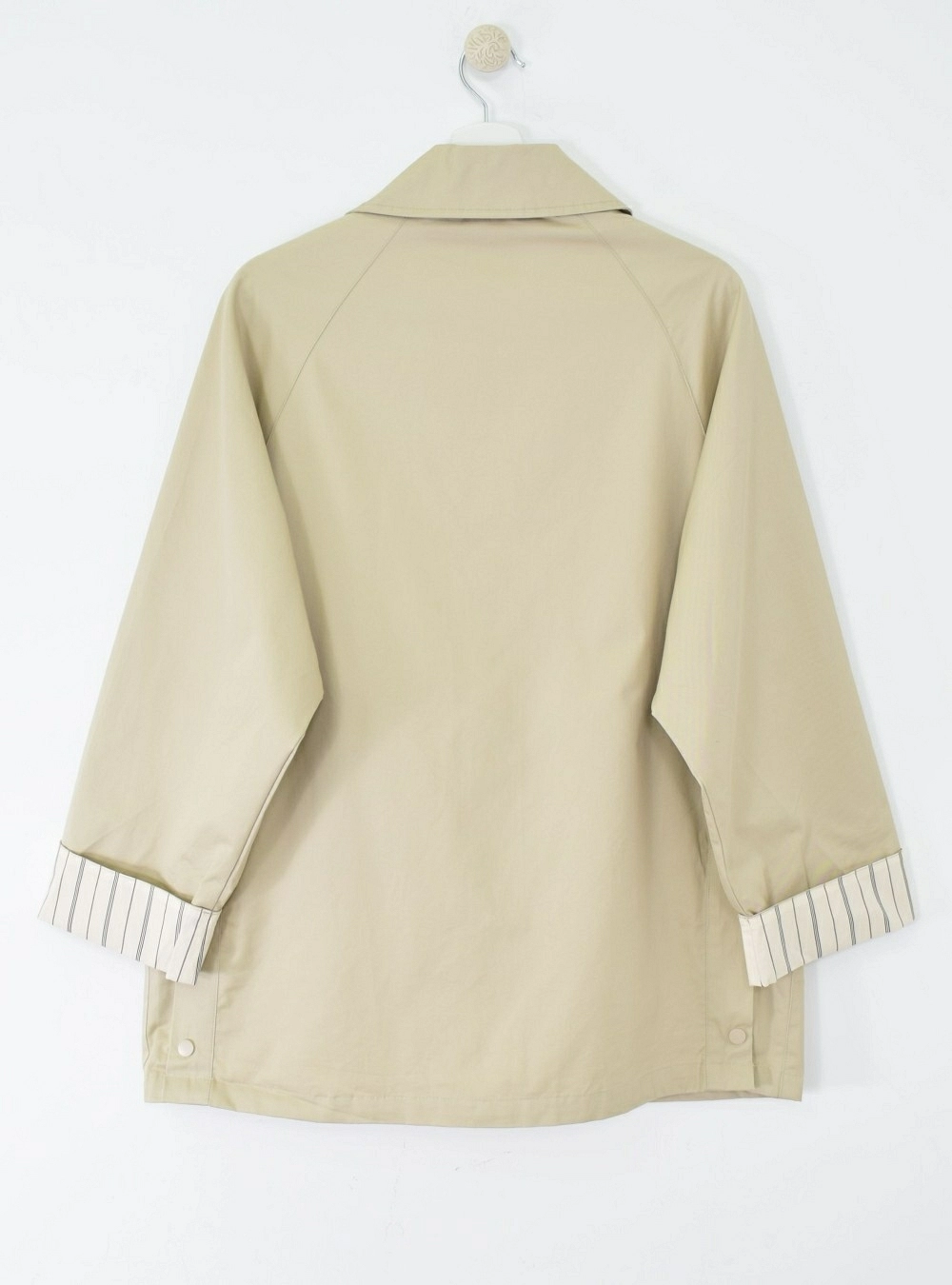 Trench puño rayado