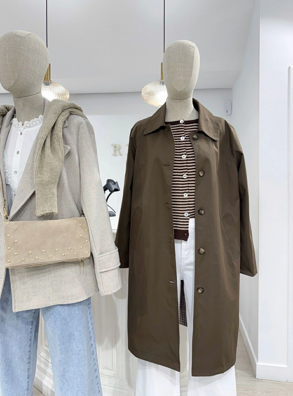 Trench reversible cuadros