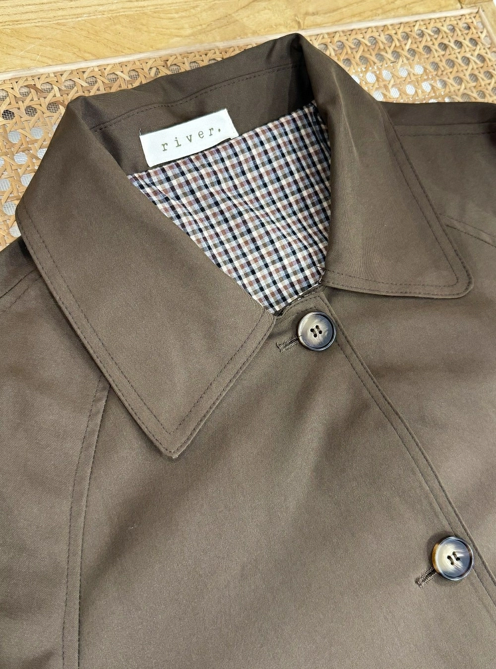 Trench reversible cuadros