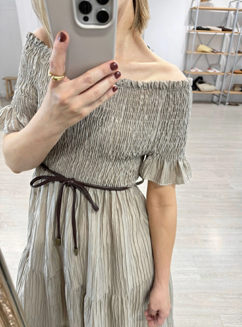 Vestido bambula y elastico