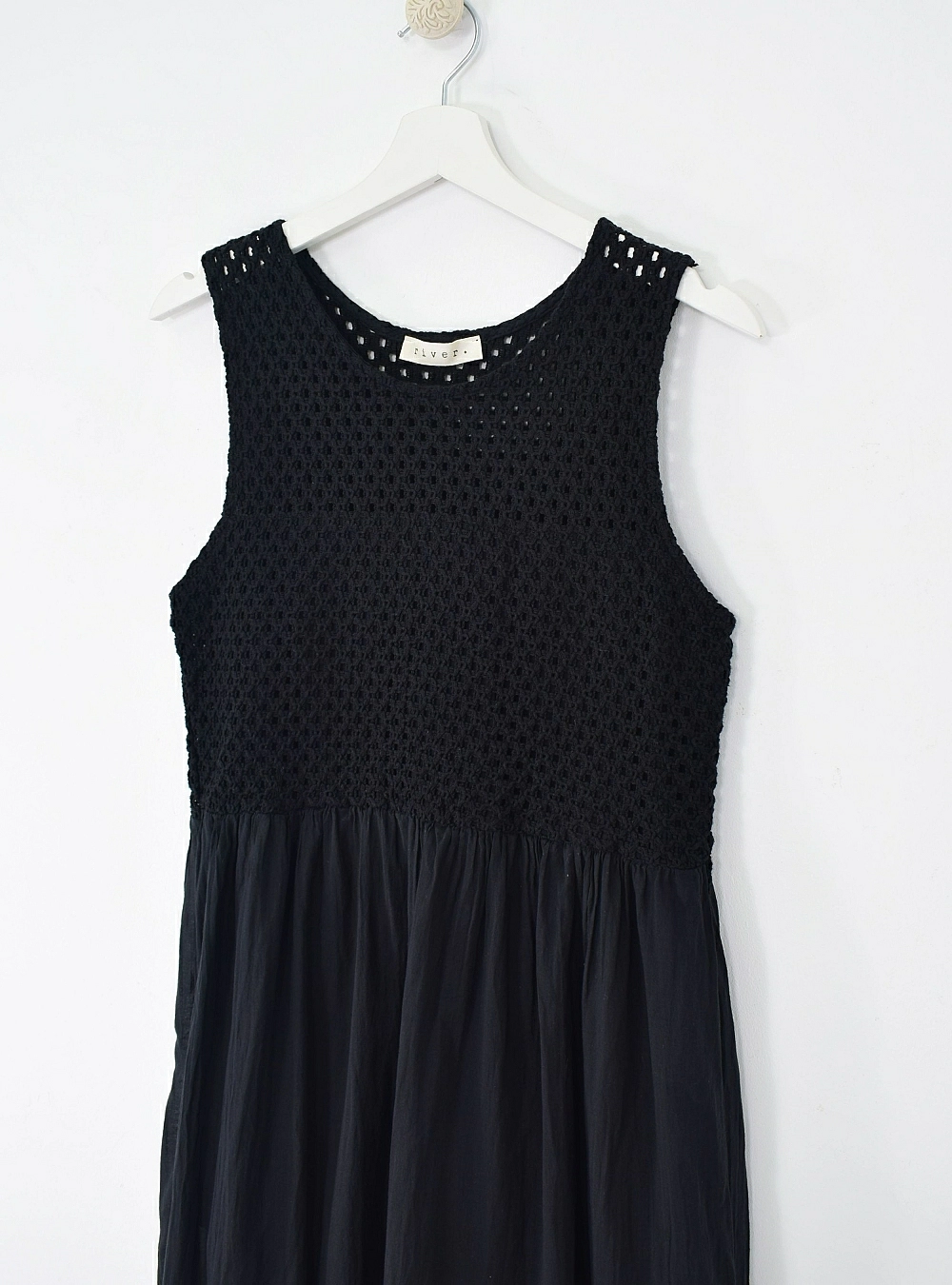 Vestido combinado ganchillo