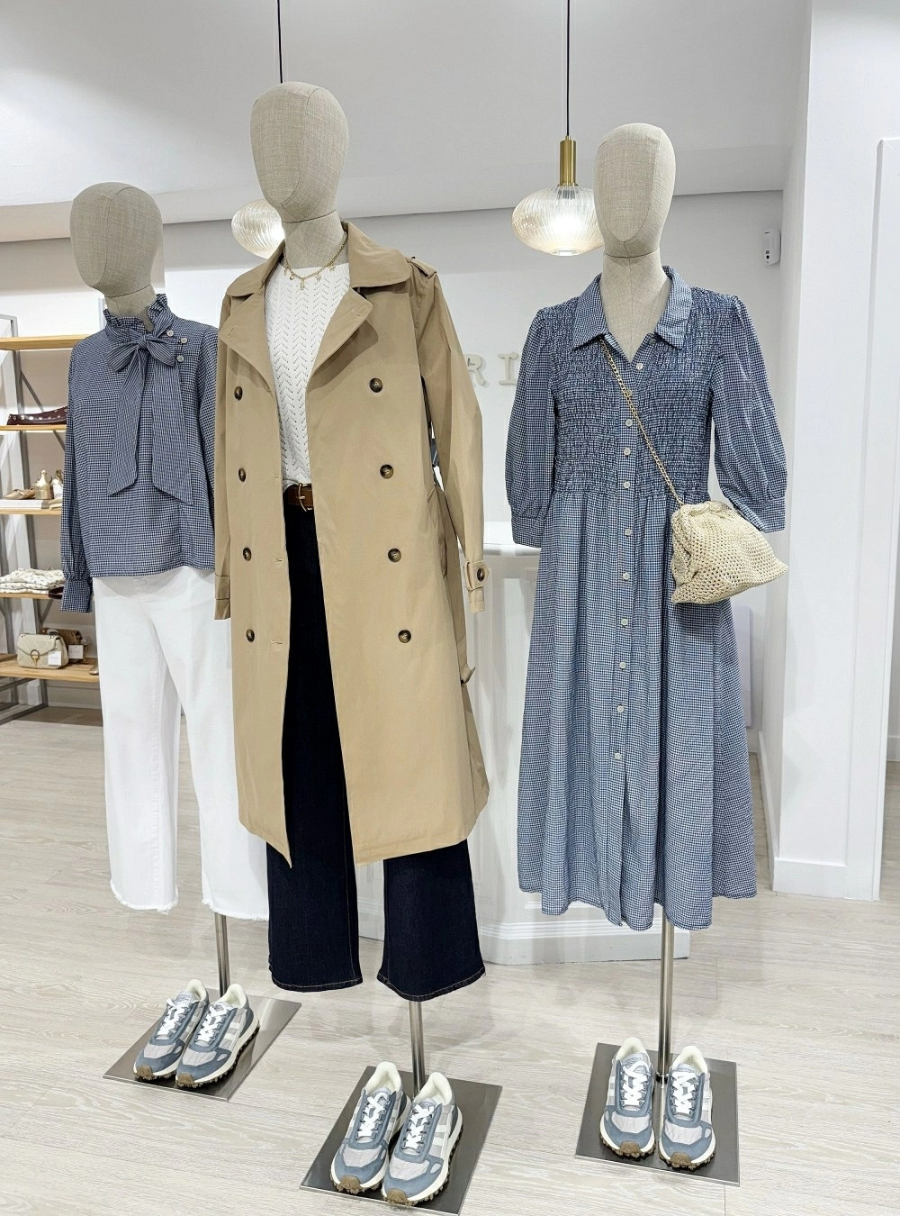 Vestido mf largo vichy