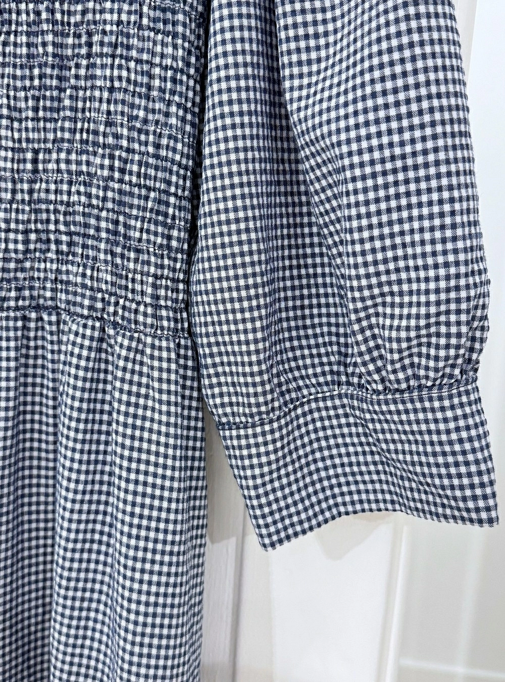 Vestido mf largo vichy