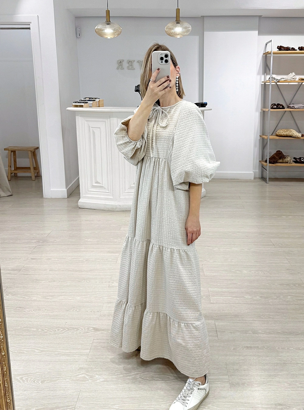 Vestido mf rayas relieve