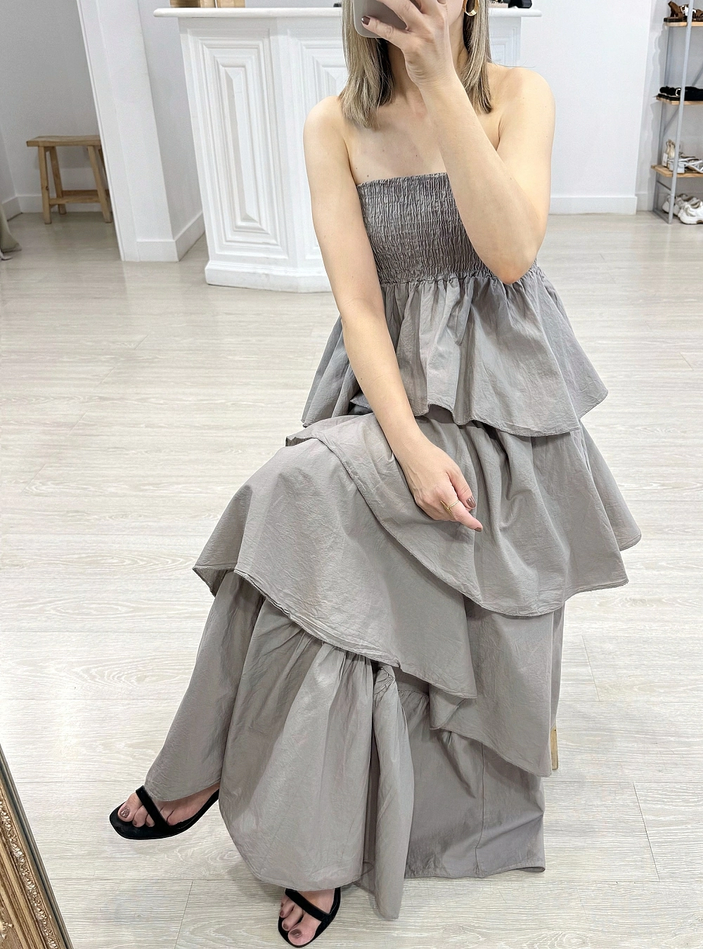 Vestido pdh volantes