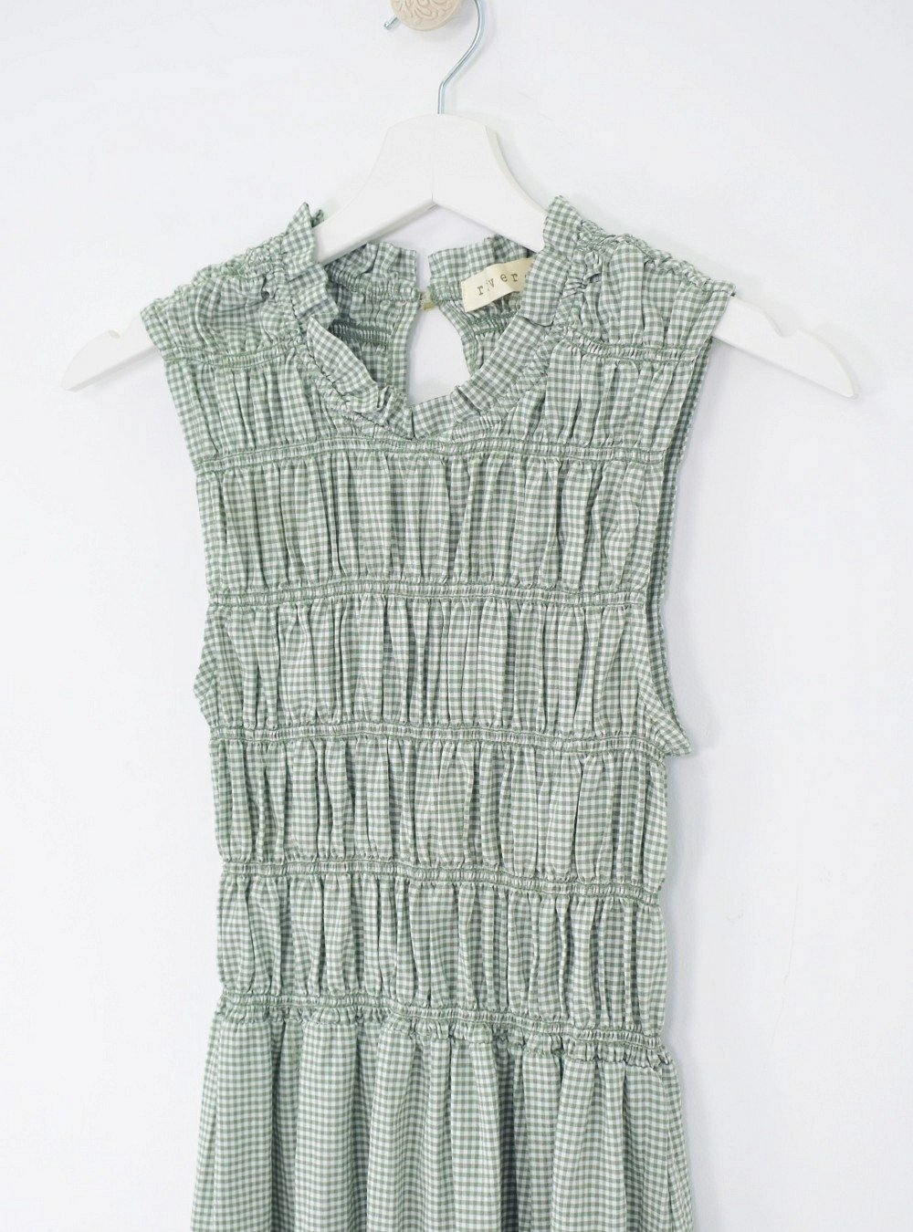 Vestido sm elastico cuadro vichy