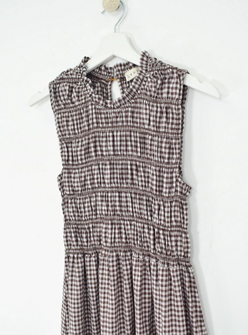 Vestido sm elastico cuadro vichy