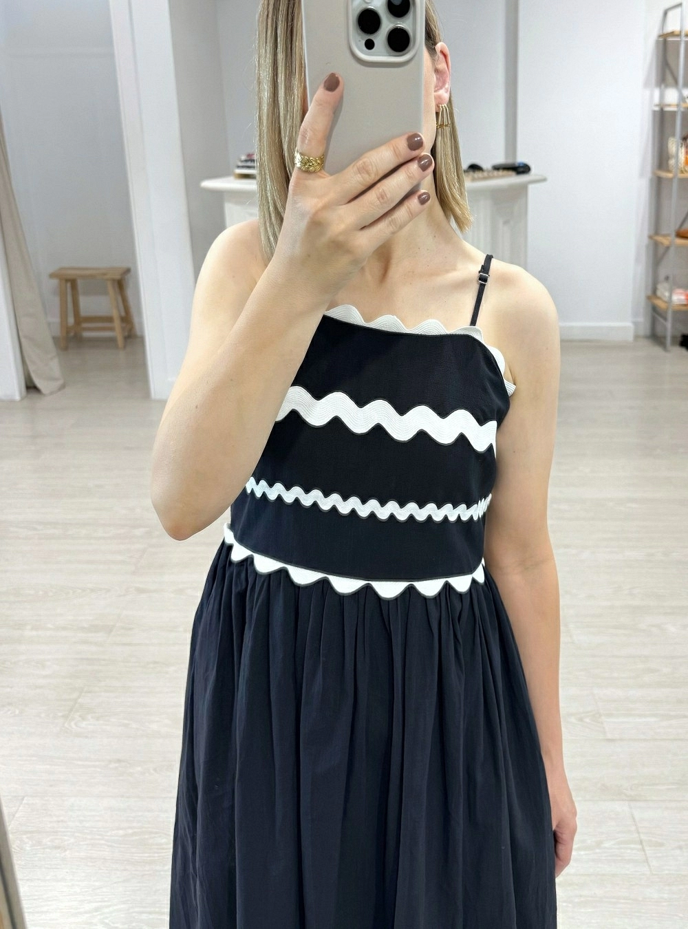 Vestido tr bandas waves