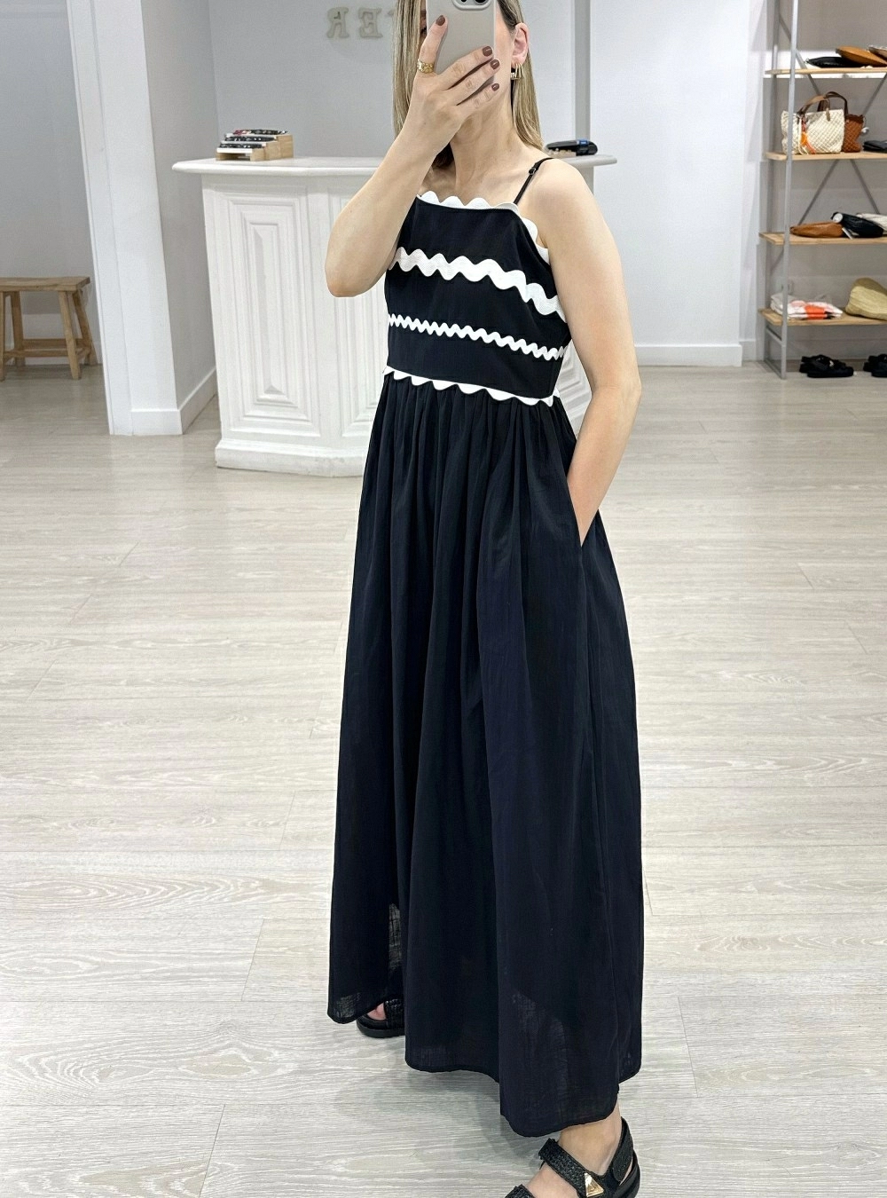 Vestido tr bandas waves