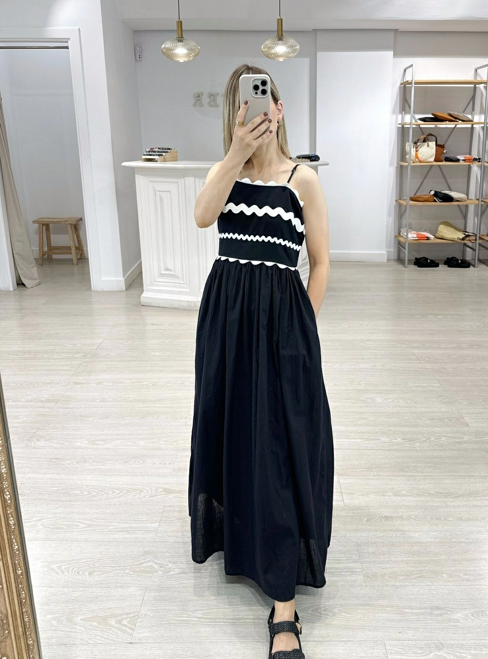 Vestido tr bandas waves