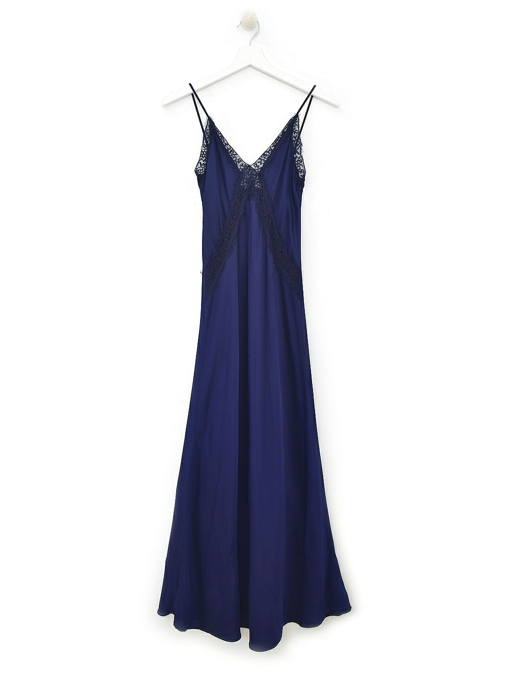 Vestido tr largo lencero