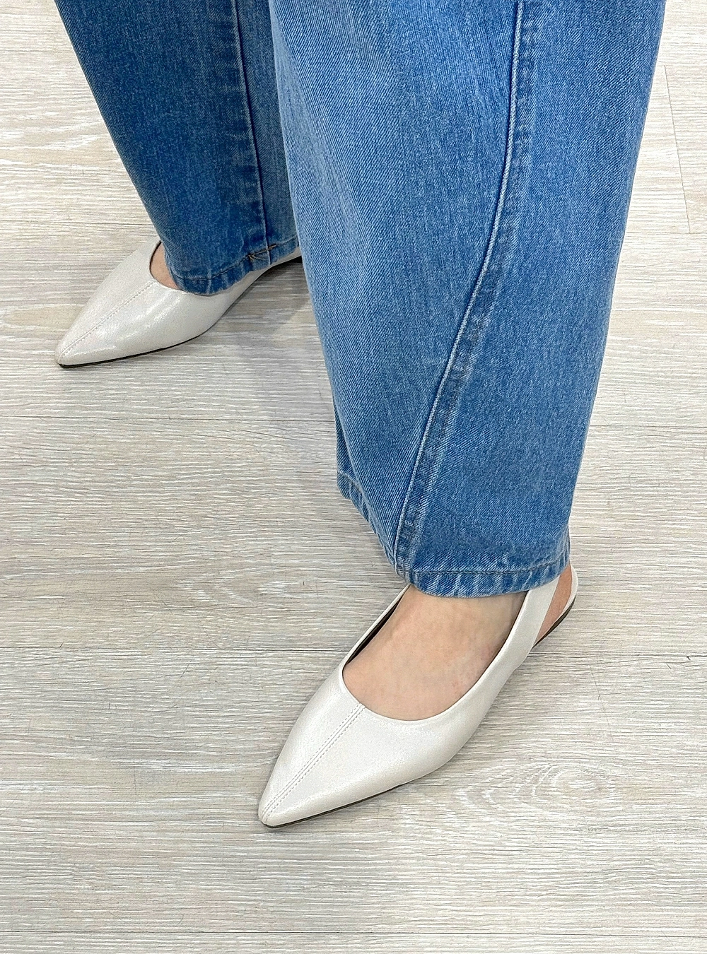 Zapato plano efecto piel