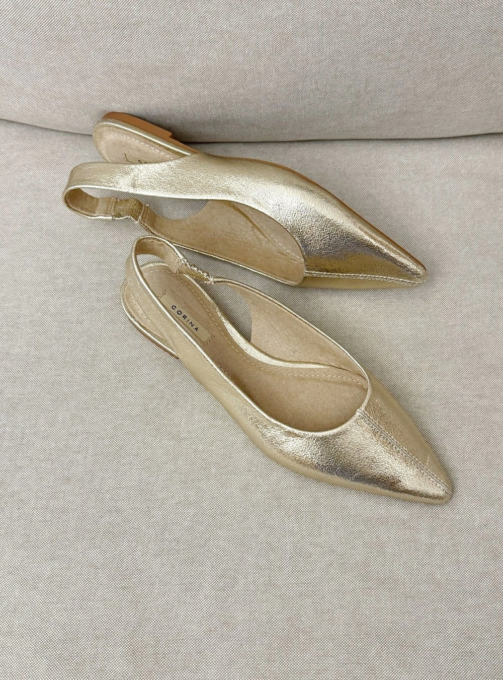 Zapato plano efecto piel