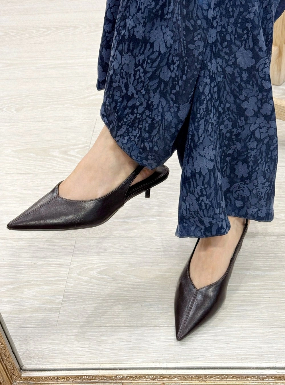 Zapato tacon efecto piel