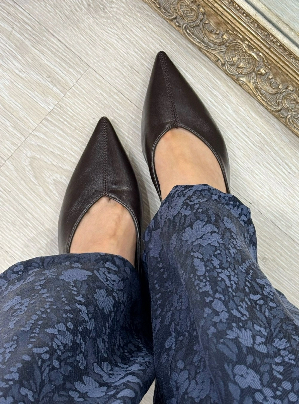 Zapato tacon efecto piel